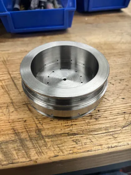 Machined spool section