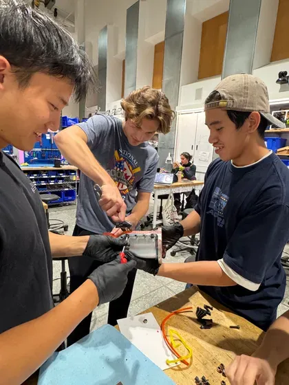 Fitting the engine halves
